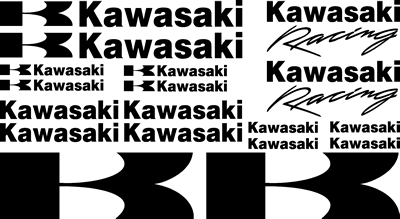 Kawasaki Metallic 18 Decal Set