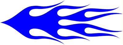 2 x Flame Decals Style 6