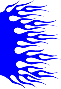 2 x Flame Decals Style 15