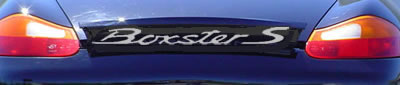 Porsche Boxster S Rear Spoiler Decal