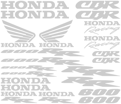 Honda 600 RR 24 Decal Set